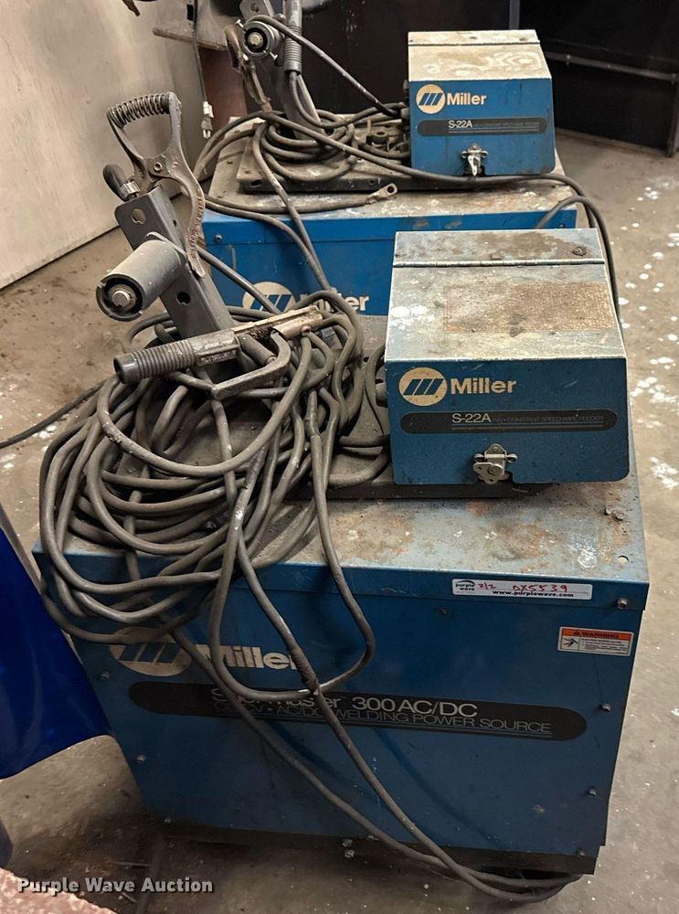 image for item DX5539 (2) Miller Shopmaster 300 welder