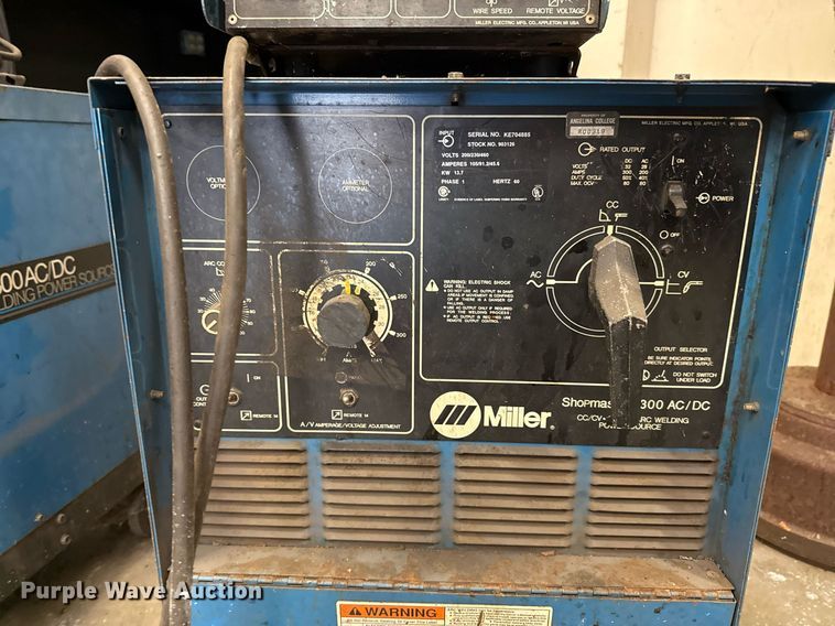 image for item DX5539 (2) Miller Shopmaster 300 welder