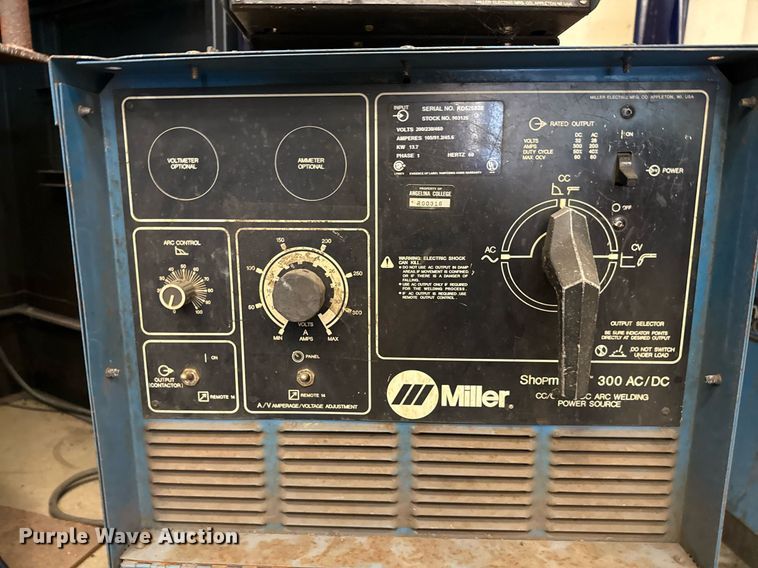 image for item DX5539 (2) Miller Shopmaster 300 welder