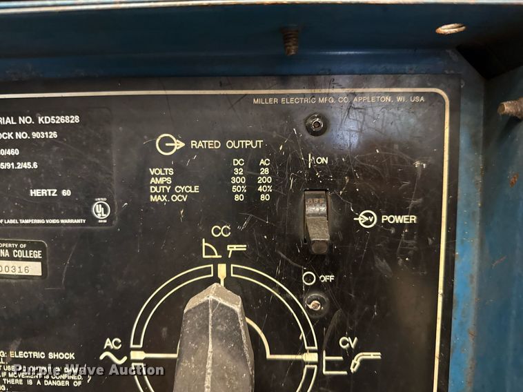 image for item DX5539 (2) Miller Shopmaster 300 welder