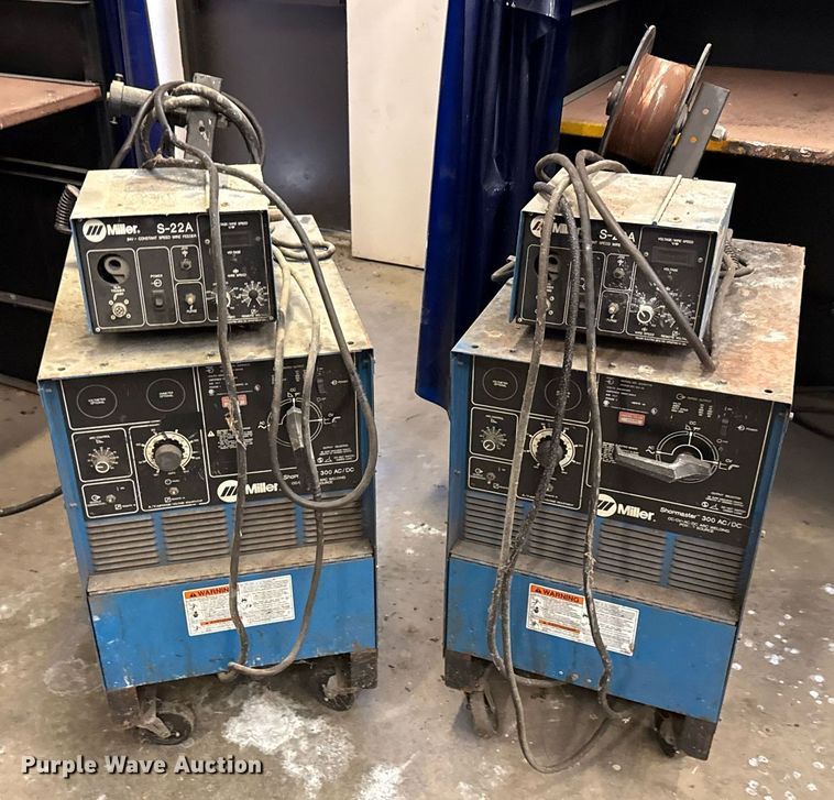 image for item DX5540 (2) Miller Shopmaster 300 welder