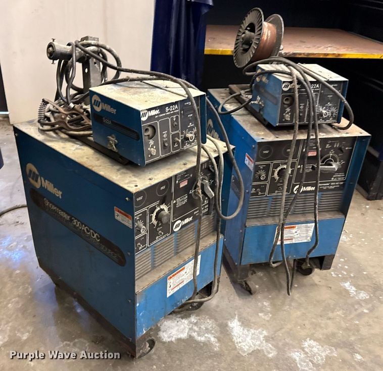 image for item DX5540 (2) Miller Shopmaster 300 welder