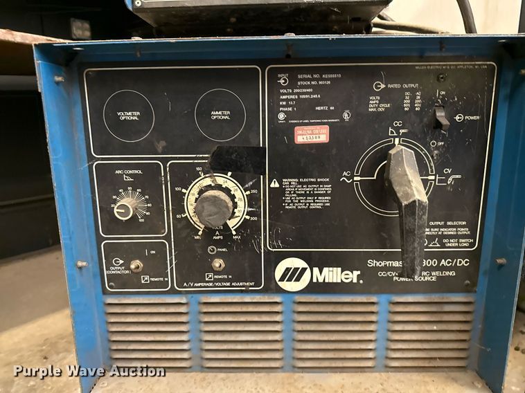 image for item DX5540 (2) Miller Shopmaster 300 welder
