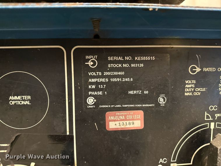 image for item DX5540 (2) Miller Shopmaster 300 welder