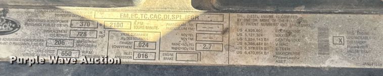 image for item DX5598 2006 Mack CV713 Granite dump truck