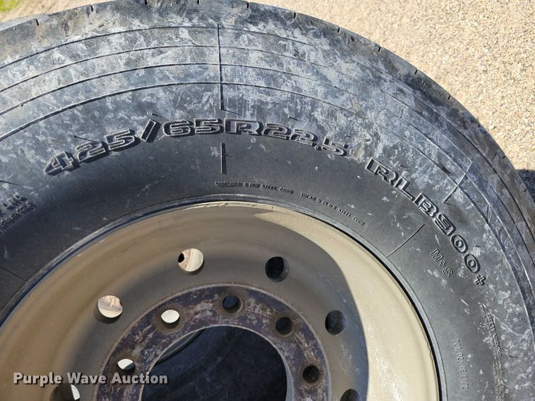 image for item DX7113 (4) Double Coin 425/65R22.5 tires and wheels