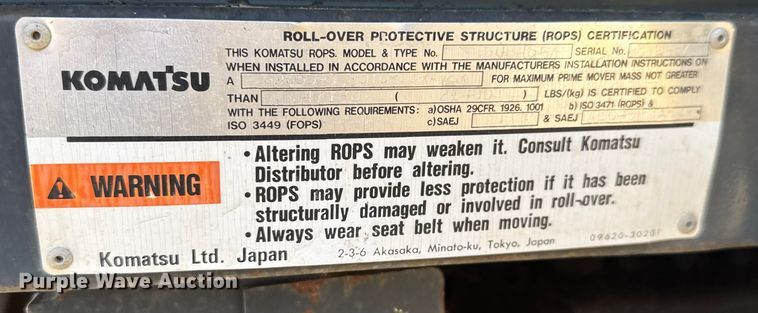 image for item DY0218 2005 Komatsu  GD655-3C motor grader