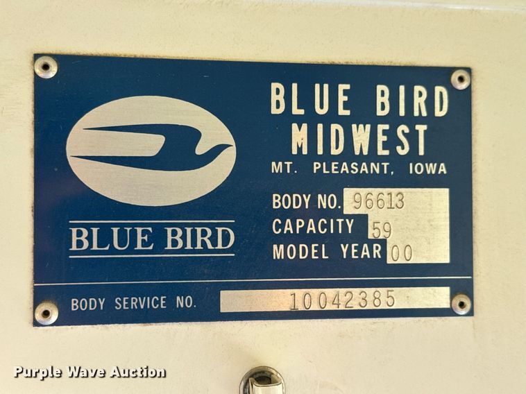 image for item DY0228 2000 Blue Bird school bus