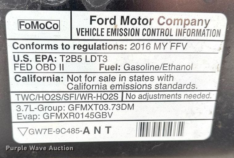 image for item DY0679 2016 Ford Explorer Police SUV