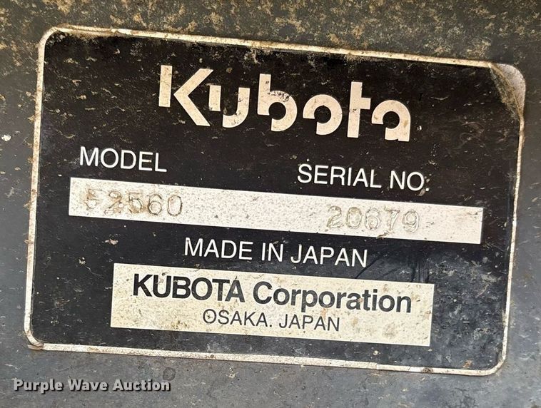 image for item DY0684 Kubota F2560 lawn mower