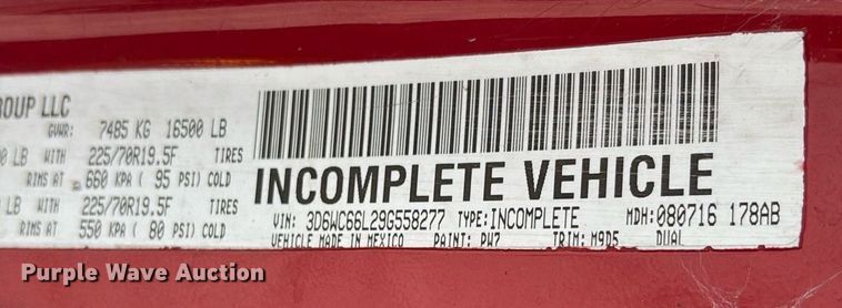 image for item DY0686 2009 Dodge Ram 4500 ambulance