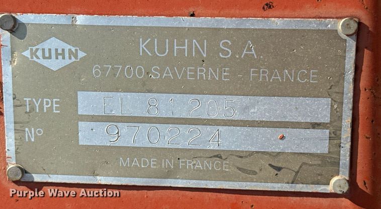 image for item DZ8535 Kuhn EL-81 rototiller