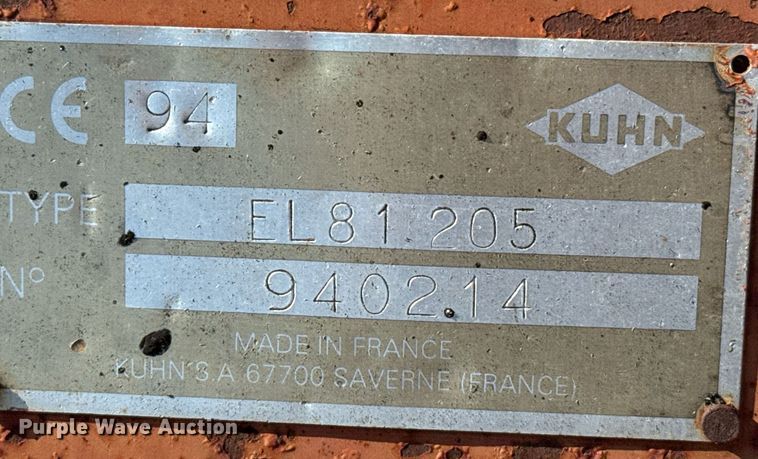 image for item DZ8536 Kuhn EL-81 rototiller