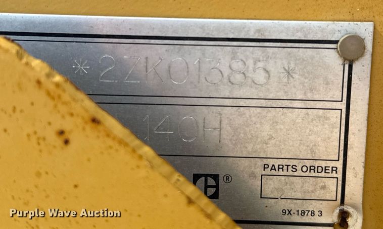 image for item DZ8540 1996 Caterpillar 140H motor grader