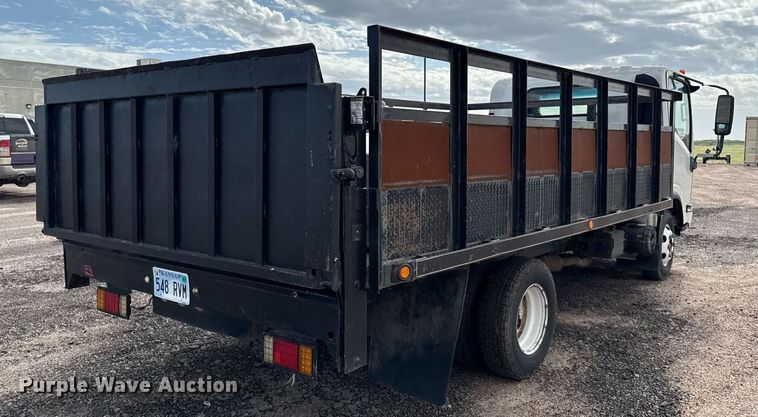 image for item DZ8550 2008 Isuzu NPR flatbed truck