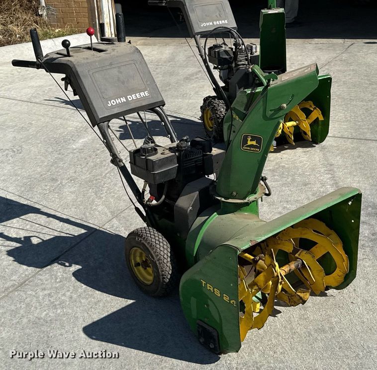 image for item DZ8596 (2) John Deere TRS 24 snow blowers