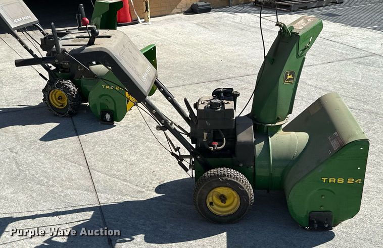 image for item DZ8596 (2) John Deere TRS 24 snow blowers