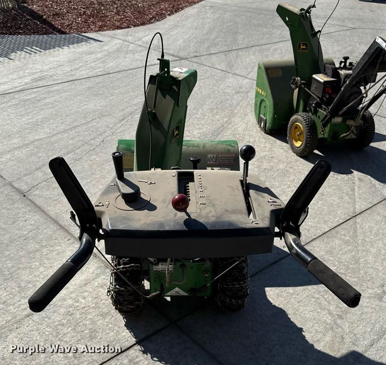 image for item DZ8596 (2) John Deere TRS 24 snow blowers