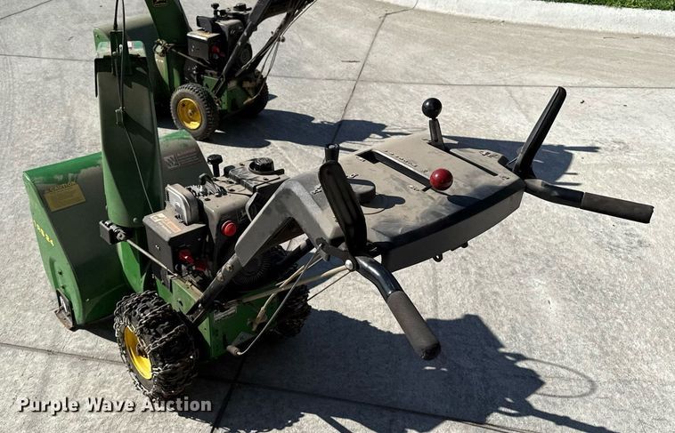 image for item DZ8596 (2) John Deere TRS 24 snow blowers
