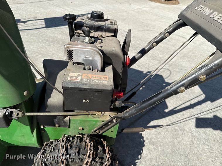 image for item DZ8596 (2) John Deere TRS 24 snow blowers