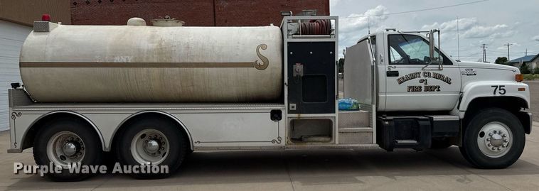 image for item DZ8616 1991 Chevrolet Kodiak C6500 tanker fire truck