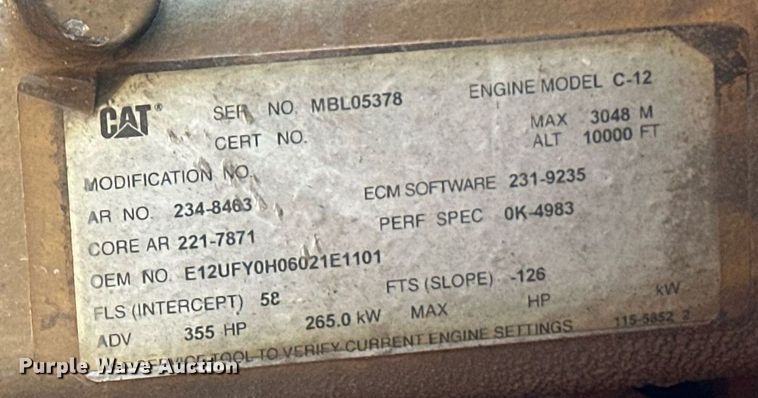 image for item EB2642 2004 Peterbilt 357 dump truck