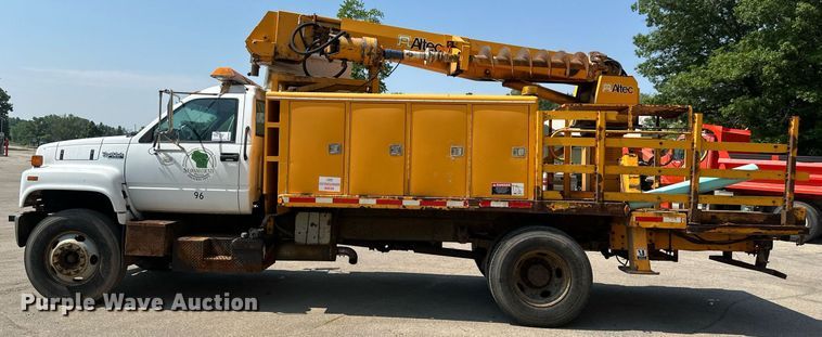 image for item EB2644 1996 GMC TopKick digger derrick truck