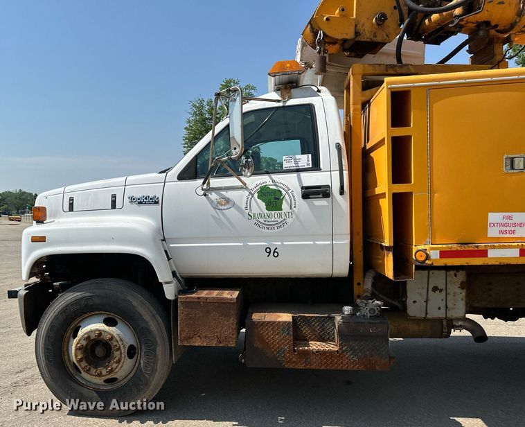 image for item EB2644 1996 GMC TopKick digger derrick truck