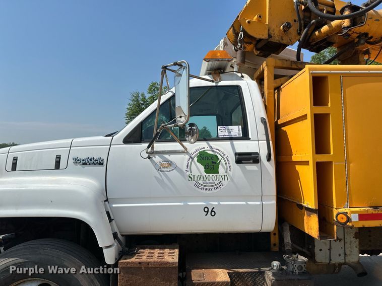 image for item EB2644 1996 GMC TopKick digger derrick truck