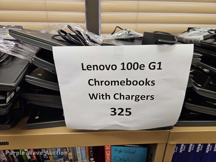 image for item EB8155 (325) Lenovo 100e G1 Chromebook laptops
