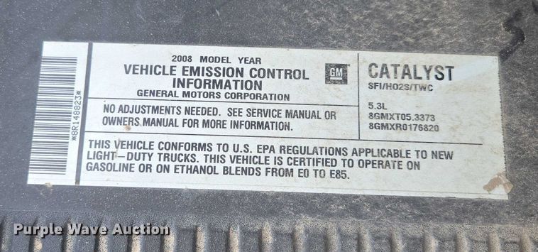 image for item ED2084 2008 Chevrolet Tahoe SUV