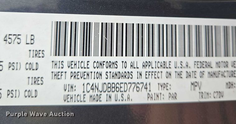 image for item ED2091 2014 Jeep Compass SUV