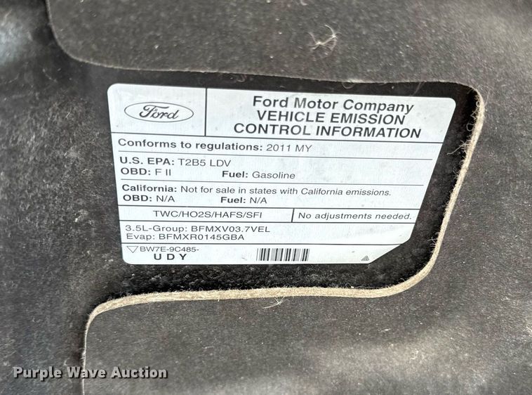 image for item ED4226 2011 Ford Taurus 