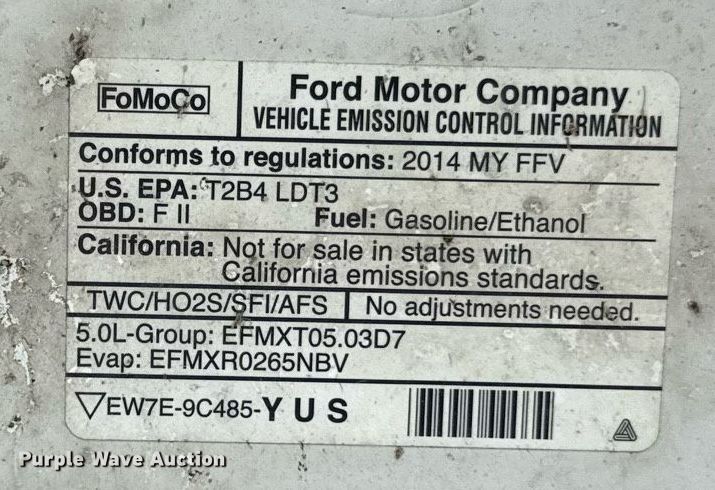 image for item ED4234 2014 Ford F150 SuperCab pickup truck