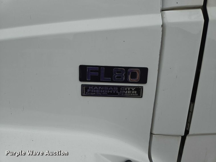 image for item EF1557 2003 Freightliner FL80 hook lift truck