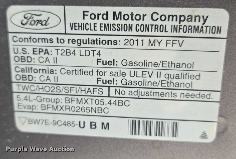 image for item EF1566 2011 Ford Expedition XLT SUV