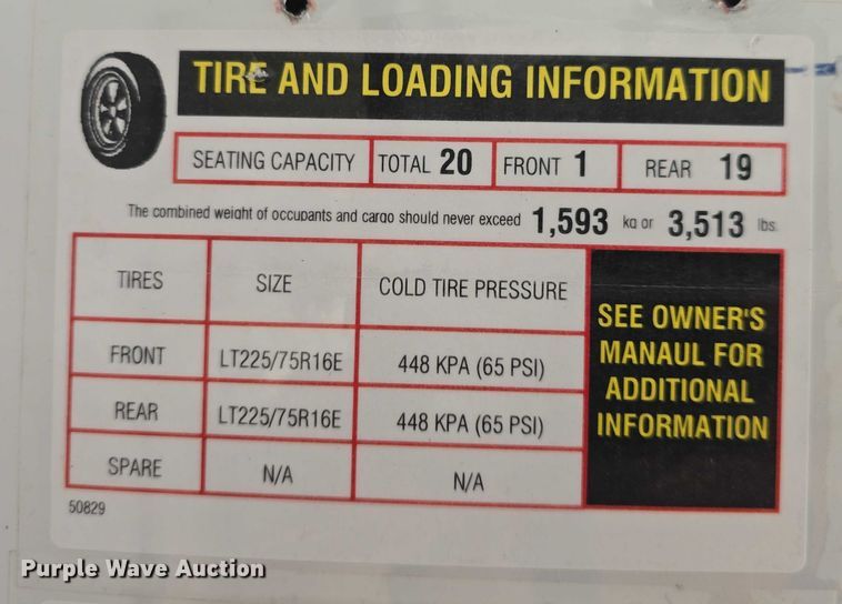 image for item EF3569 2012 Chevrolet Express school bus