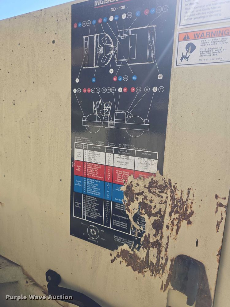 image for item EF3578 2000 Ingersoll Rand DD-130 double drum vibratory roller