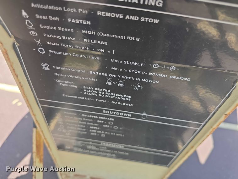 image for item EF3578 2000 Ingersoll Rand DD-130 double drum vibratory roller