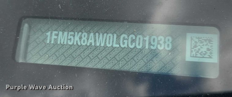 image for item EF3603 2020 Ford Explorer Police Interceptor SUV