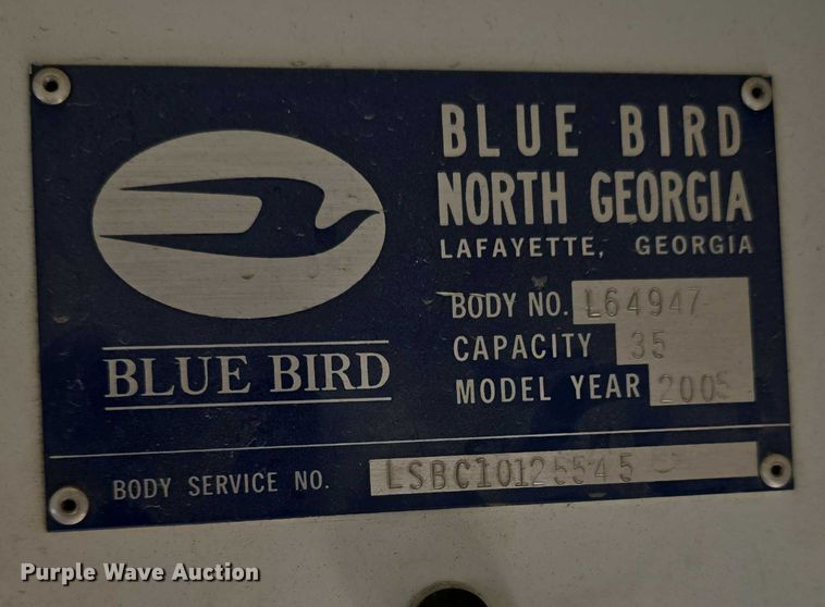 image for item EF3606 2003 Blue Bird school bus