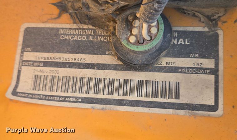 image for item EF3606 2003 Blue Bird school bus