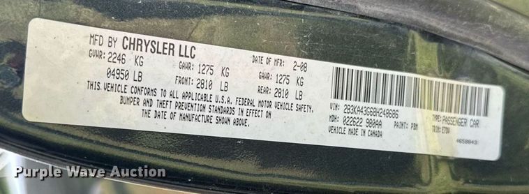 image for item EG6628 2008 Dodge Charger 