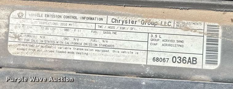 image for item EG6629 2010 Dodge Charger 