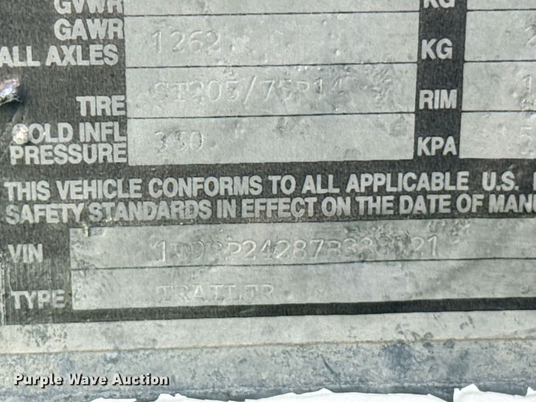 image for item EG6632 2007 AlleyCat Recycle recycling trailer