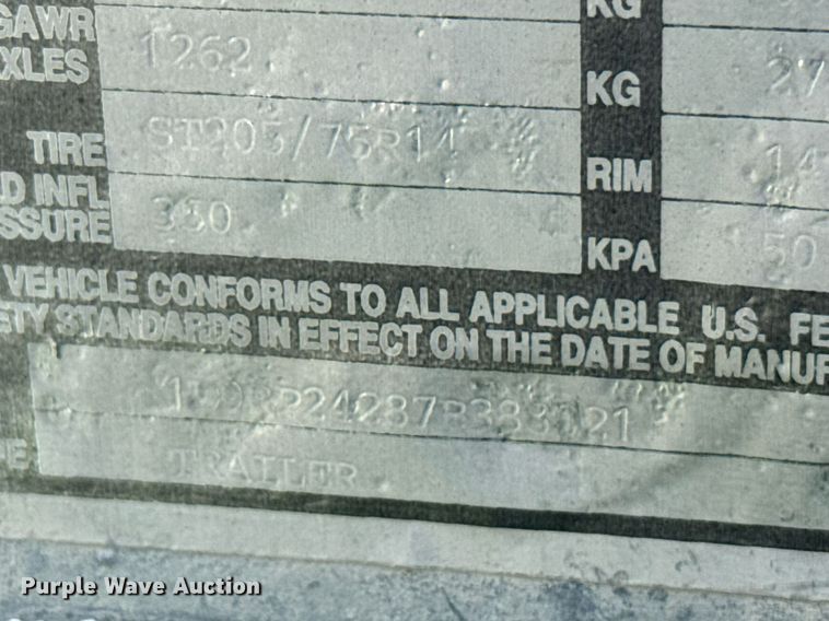 image for item EG6632 2007 AlleyCat Recycle recycling trailer