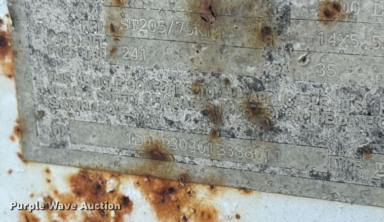 image for item EG6634 2001 AlleyCat RSWT-50 Recycling recycling trailer