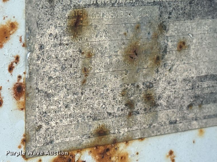 image for item EG6634 2001 AlleyCat RSWT-50 Recycling recycling trailer