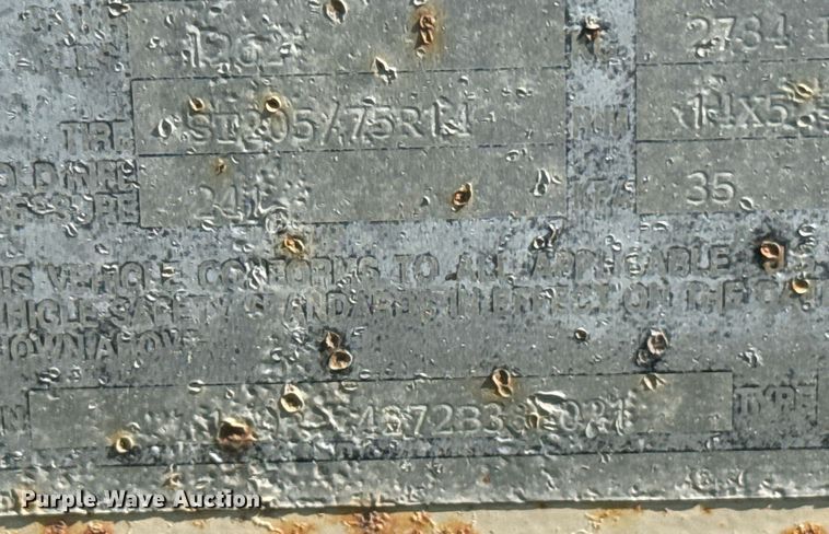 image for item EG6635 2002 AlleyCat RSWT-30 Recycling recycling trailer