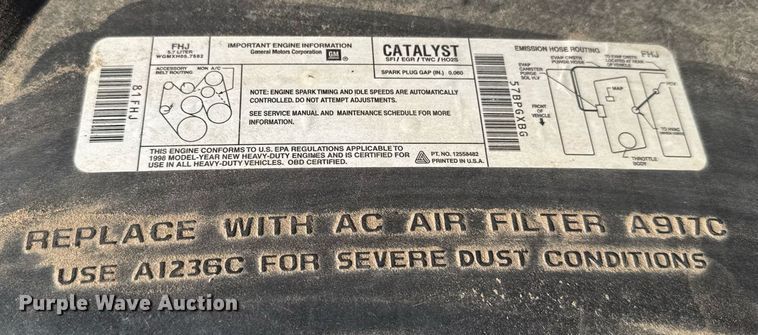 image for item EG6657 1998 Chevrolet Express G3500  school bus